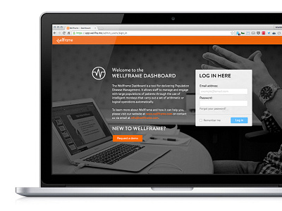 New dashboard login page dashboard login website wellframe