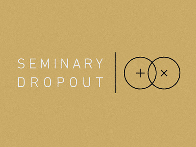 Seminary Dropout christianity cross din next lt light geometry gold logo podcast x