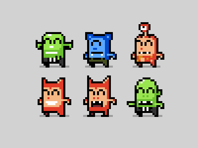 Cute Monsters cute monsters pixel pixel art