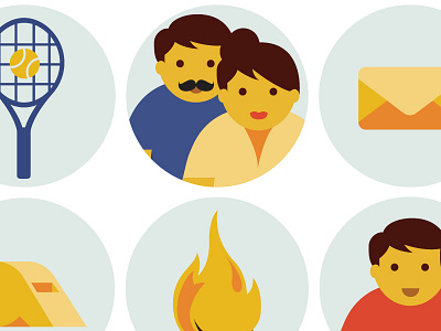 Summer Camp Icons camp icons mail parents summer summer camp vector whistle