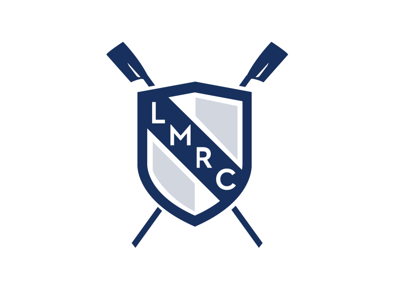 Lake Merritt Rowing Club logo blue logo rowing shield sports