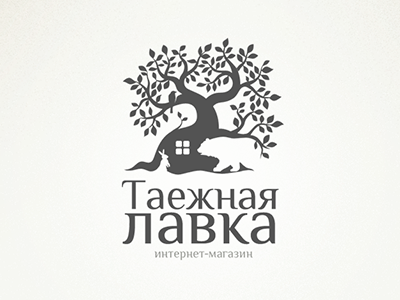 Taiga shop logo logotype negative space taiga shop