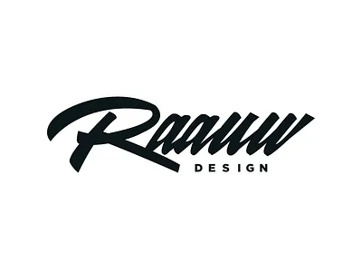 Raauw brand branding calligraphy identity lettering logo typography
