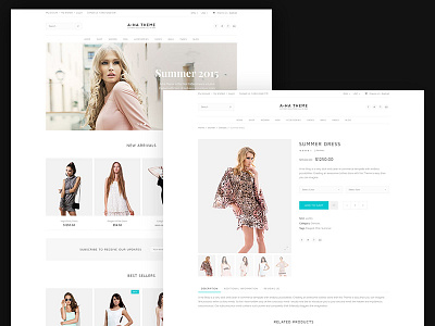 A-Ha Theme - Ultimate Multipurpose Psd Template clean clothes minimal modern multipurpose psd shop store