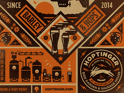 Illustration beer craft beer icon illustraion poster wip