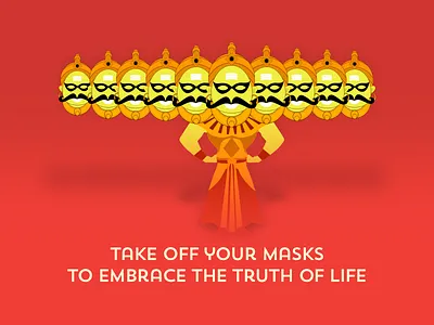 Dussehra Celebrations celebration dussehra festival graphic holy illustration indian mask raavan