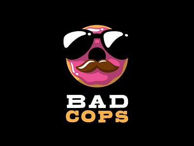 Bad Cops cop donut fake fun logotype police