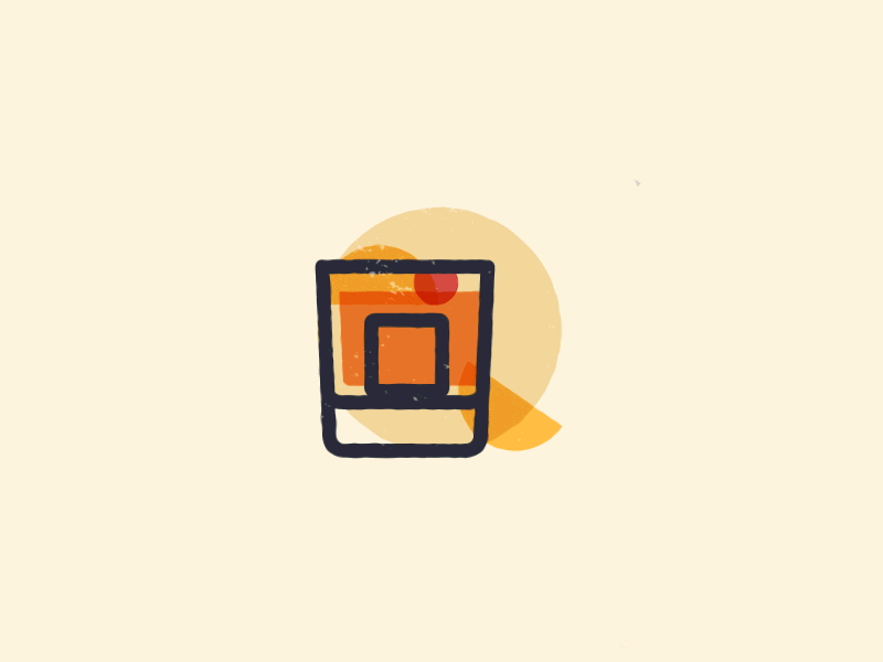 Whiskey Sour animation bourbon cocktail gif icon motion design motion graphics offset screenprint whiskey