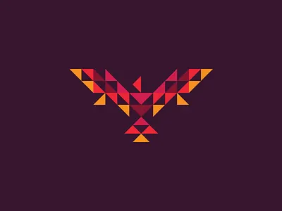 Rise Again ashes ben stafford flames geometric illustration phoenix rise again triangles