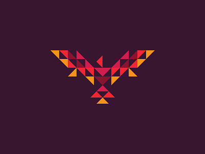 Rise Again ashes ben stafford flames geometric illustration phoenix rise again triangles