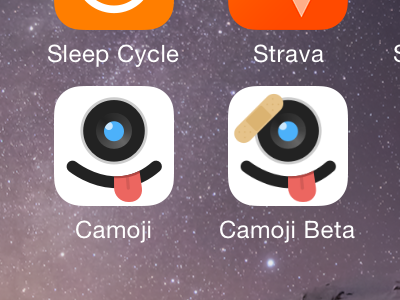 Camoji Beta app beta camera camoji gif icon