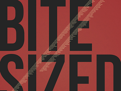 Senior Show Poster big bite cropped giant large preview sized type