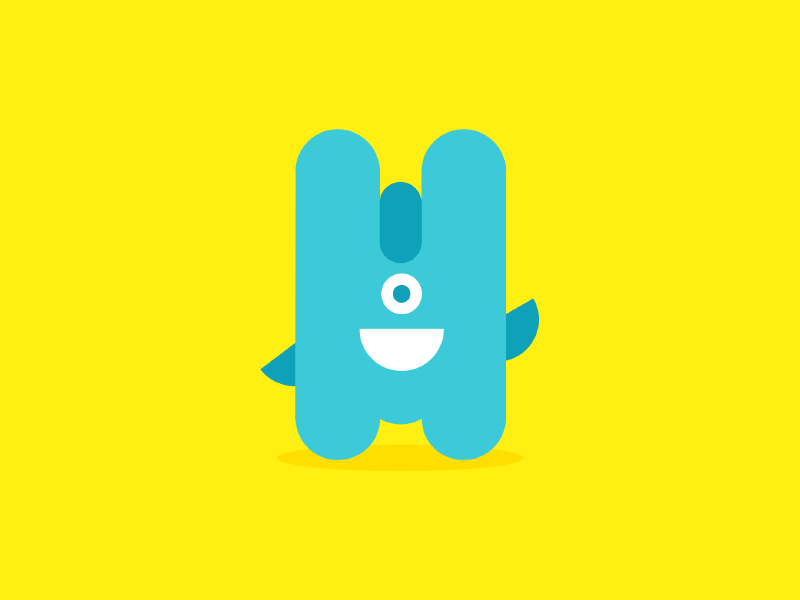 Meet Meebo animation bounce bright character fun. playful illustration