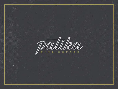 patika | brand preview branding coffee logo patika script wine