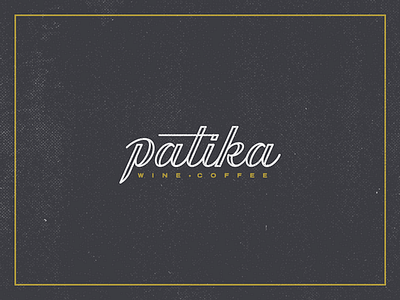 patika | brand preview branding coffee logo patika script wine