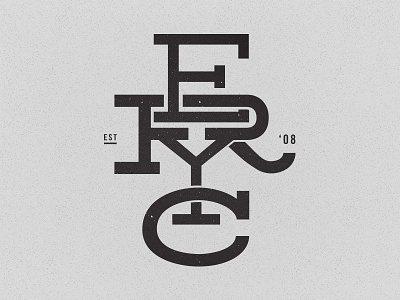 ERYC OG Monogram letterform lettering monogram type typography vector yacht club