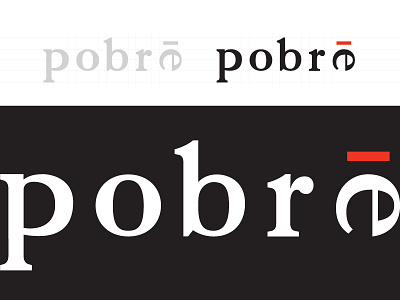 Pobre Logo branding garawho graphicdesign identity illustration logo typography