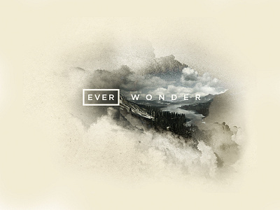 EVER WONDER™ // Visual brand branding forest green identity kerning logo logomark photoshop trees