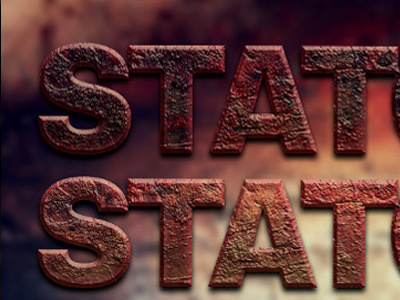 Distressed Textured Photoshop Text Styles old text styles old wall paint photoshop realistic rough rugged rust scratched sculpted stone