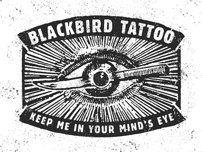 Blackbird Tattoo branding illustration logo tattoo
