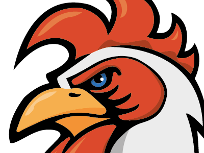 Rooster Mascot cock logo mascot rooster team sport
