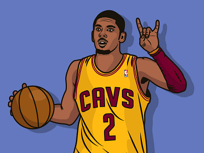 Kyrie Irving basketball cleveland cavaliers illustration kyrie irving nba