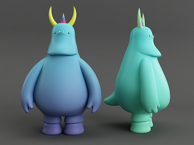 MONSTERs c4d character monster vray