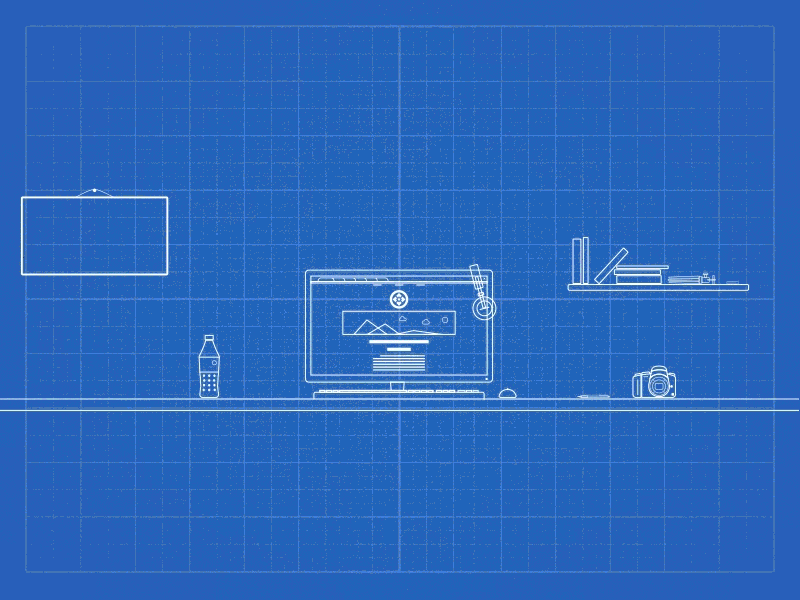 Workspace transition animation glitch matrix transition workspace