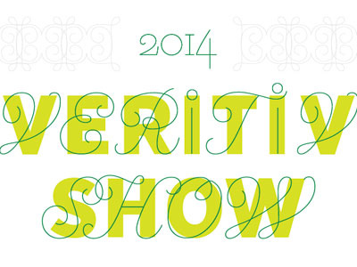 Veritiv Show border green invite lime show swash typography veritiv
