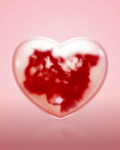 Heart of Glass 3d after effects animation c4d cinema4d motion design octane particles