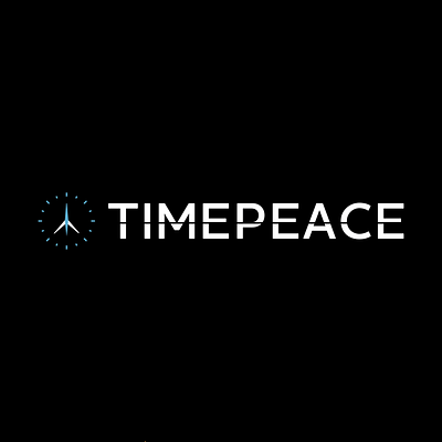 Timepeace - logo for a time travel agency in a novel branding clean design flat flat design graphic design icon logo novel peace simple time travel vector