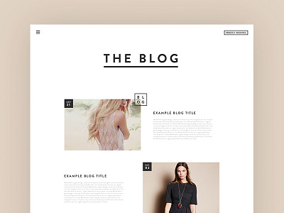 Fashion Label - Blog blog design ecommerce fashion label minimal shop store ui web