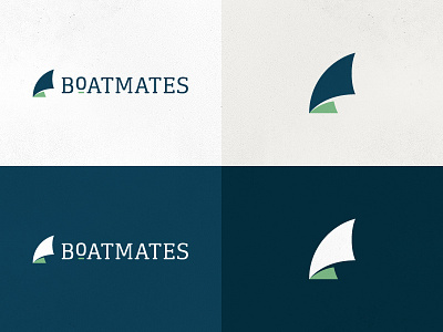 Boatmates Identity blue boat graphic design green identity logo logotype sailing type