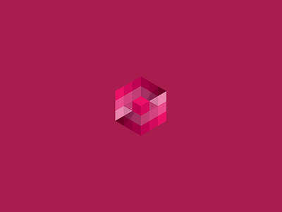 Another Hexagon abstract cube hexagon icon identity impossible logo mark