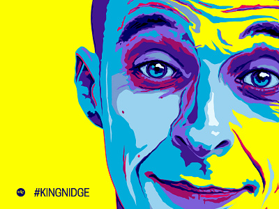 Nidge - Love Hate celebrity dublin gangster graphic design illustration ireland love hate nidge portrait poster vector vibrant