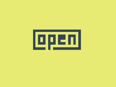 Animation concept design gif graphic idea motion motiongraphics open pixel sign text ui