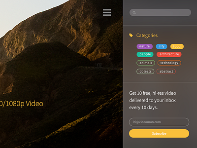 Distill - A HD Video Resource categories ios video web app