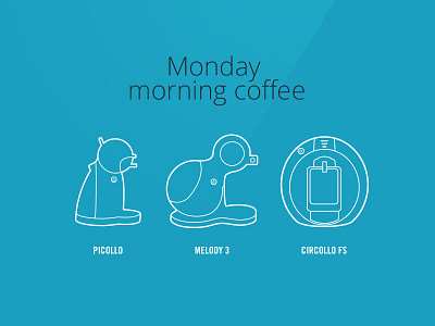 Monday Morning Coffee coffee icons illustration makers