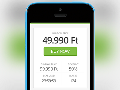 Napideal Buy Widget app buy iphone web design widget