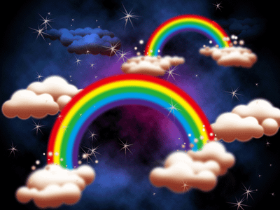 Clouds and rainbows