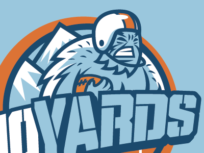 Logo for a football themed restaurant bigfoot football logo restaurant snowman sports