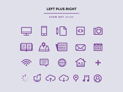 Lr Icon Set avatar book camera code icons map mobile music news note