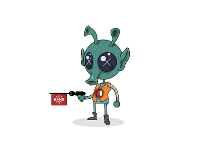 Greedo alien bang greedo green illustration illustrator star star wars vector