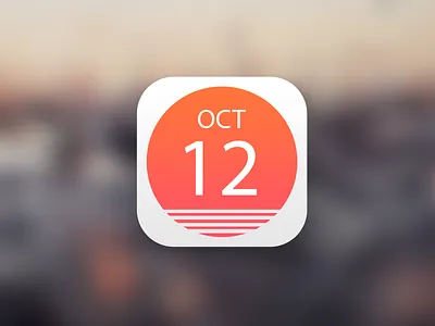 Sunrise Calendar Icon calendar date flat icon ios time