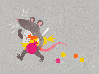 Rat candy drawlloween halloween rat trick or treat