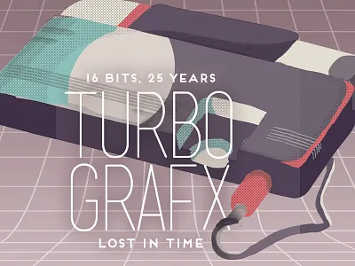 Turbografx 16 Illustration + Type for PASTE.COM 80s cover illustration magazine turbografx typography video games vintage