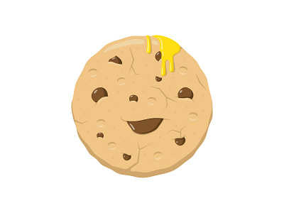 Happy Cookie cheese chips chocolate cookie food illustration pack