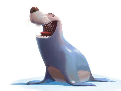 Seal character design game art