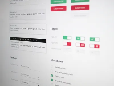 Simple white UI kit checkbox clean input photoshop simple textfields toggles ui ui kit ux web white