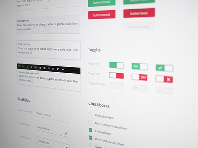 Simple white UI kit checkbox clean input photoshop simple textfields toggles ui ui kit ux web white